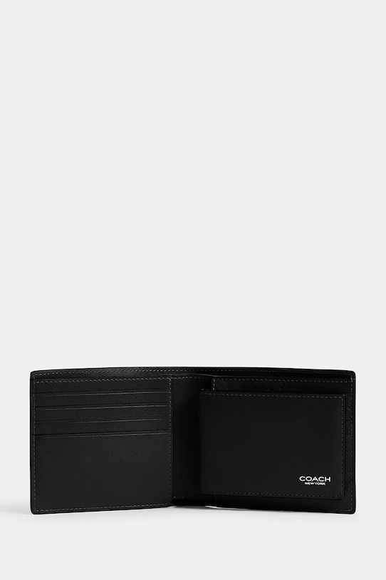 Akcesoria Coach portfel skórzany CY911 czarny
