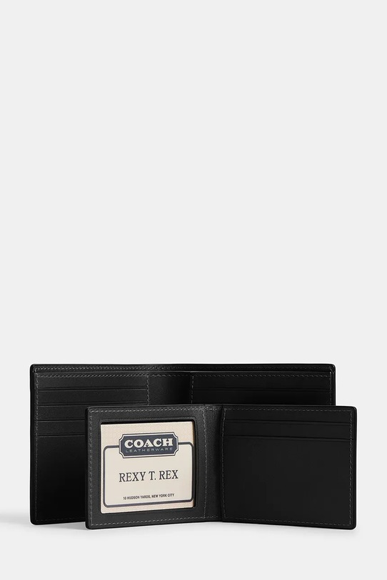 Coach portfel skórzany czarny CY911