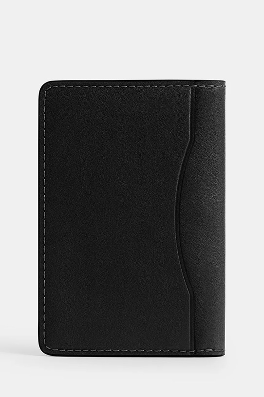 Coach etui na karty skórzane CZ036 czarny SS26