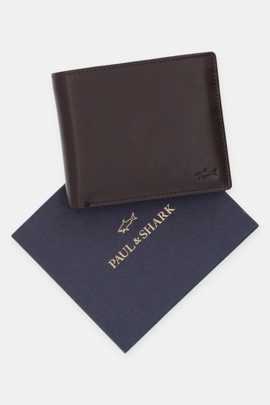 Paul&Shark portfel skórzany 14318114 brązowy