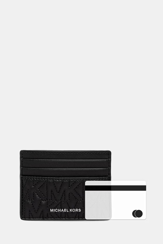 Michael Kors etui na karty skórzane czarny 39R6SHDD2L