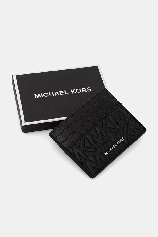 Akcesoria Michael Kors etui na karty skórzane 39R6SHDD2L czarny