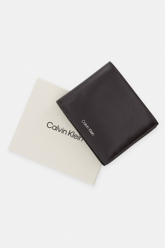Calvin Klein Peněženka pánská kožená LV04D1163G hnědá