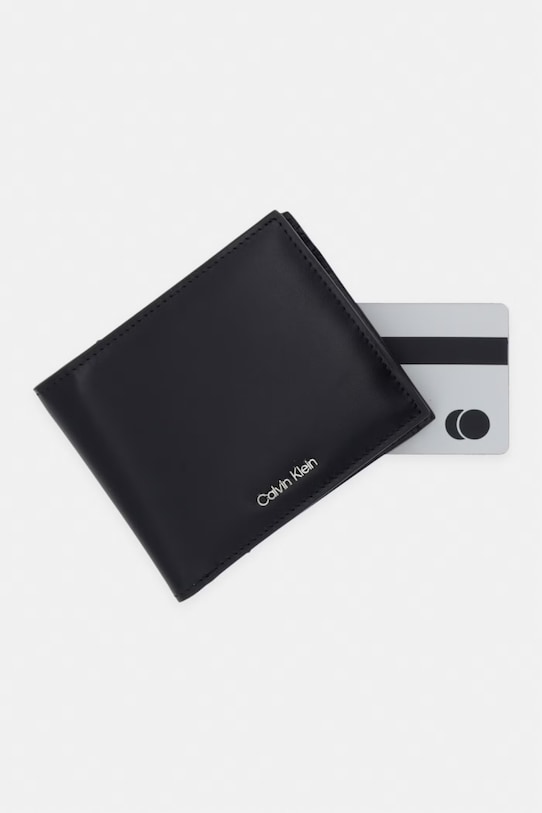 Calvin Klein Peněženka pánská kožená černá LV04D1163G