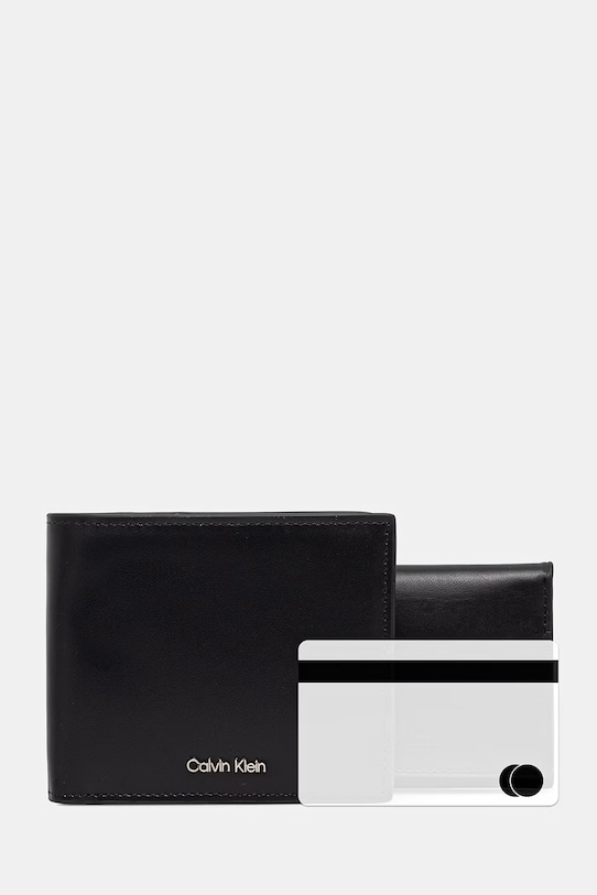 Calvin Klein sada peněženky a pouzdra na karty pánská kožená LV04D1164G