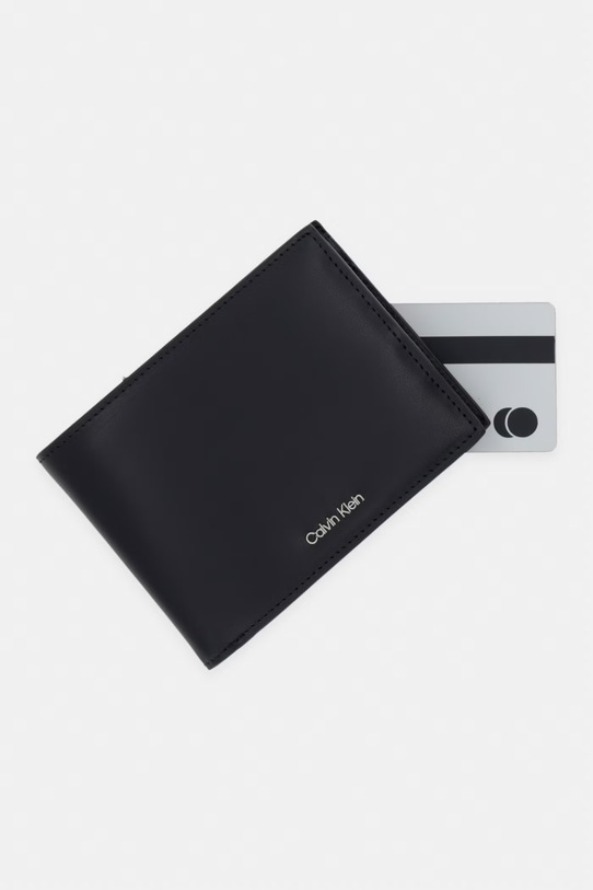 Calvin Klein novčanik za muškarce kožni crna LV04D1228G