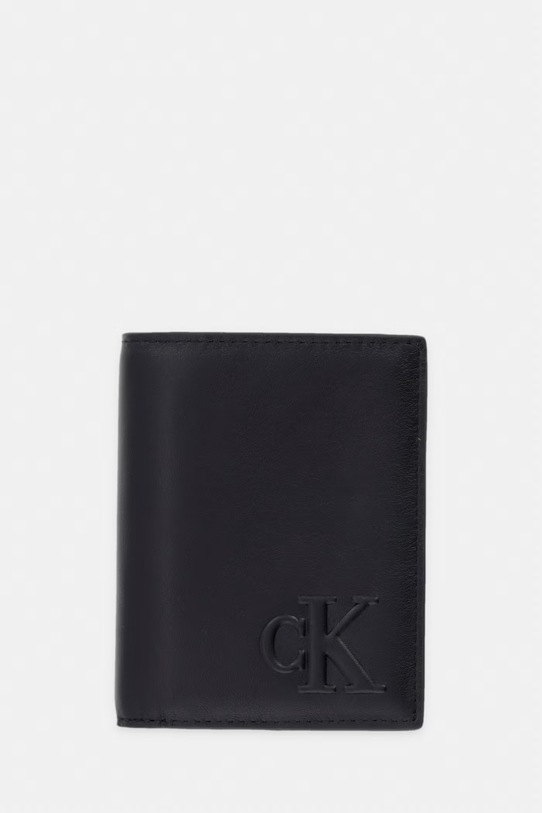 Calvin Klein peňaženka pánska kožená čierna LV04D1233G