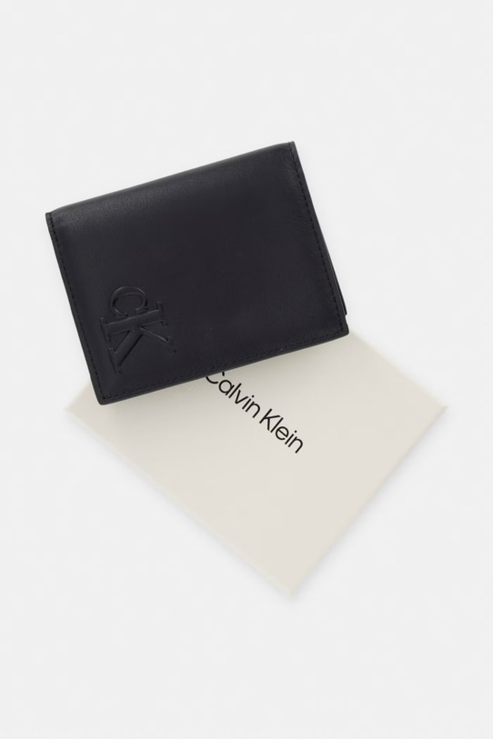 Calvin Klein peňaženka pánska kožená LV04D1233G čierna