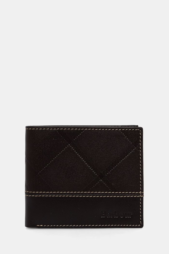 Barbour zestaw portfel i etui na karty męski skórzany Tyneside MGS0103 brązowy SS26