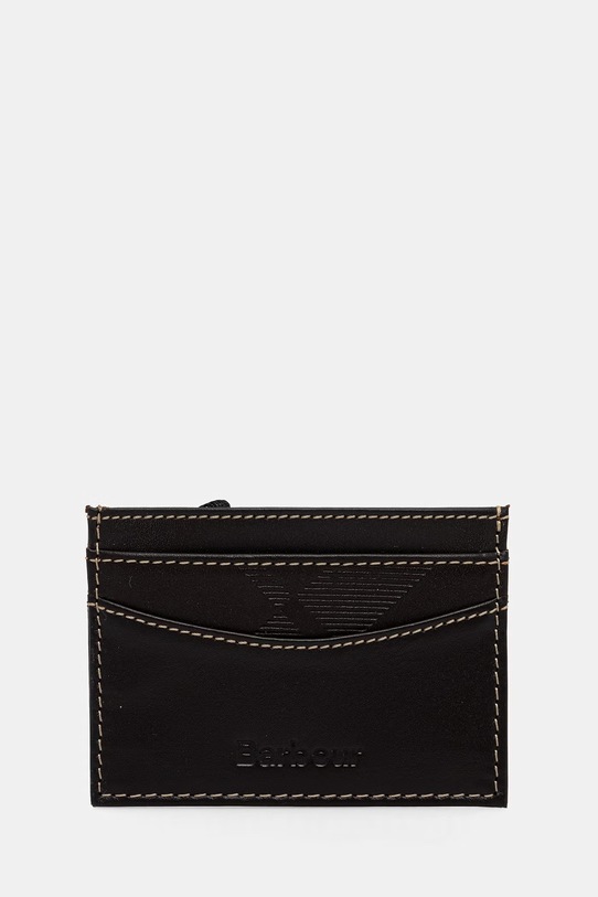 Akcesoria Barbour zestaw portfel i etui na karty męski skórzany Tyneside MGS0103 brązowy