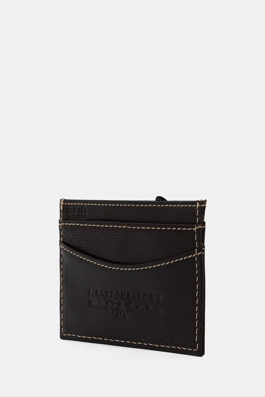 Barbour zestaw portfel i etui na karty męski skórzany Tyneside MGS0103 brązowy