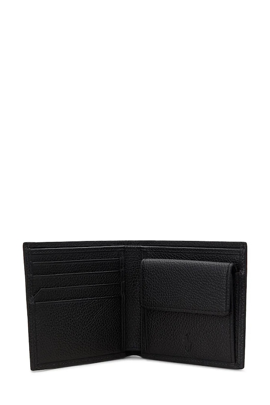 Akcesoria Polo Ralph Lauren portfel skórzany 405963225 czarny