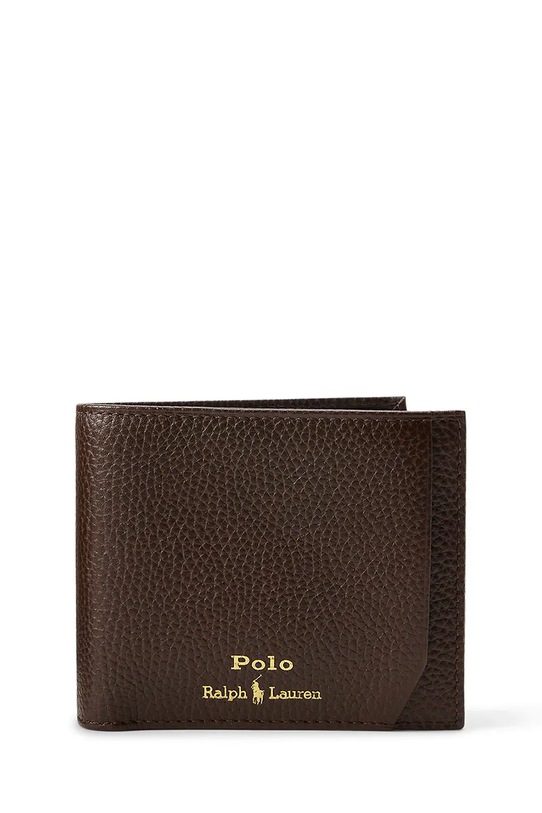 Polo Ralph Lauren portfel i brelok skórzany 405974635 brązowy SS26