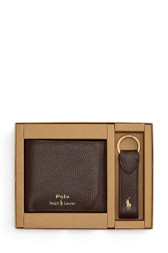 Polo Ralph Lauren portfel i brelok skórzany 405974635