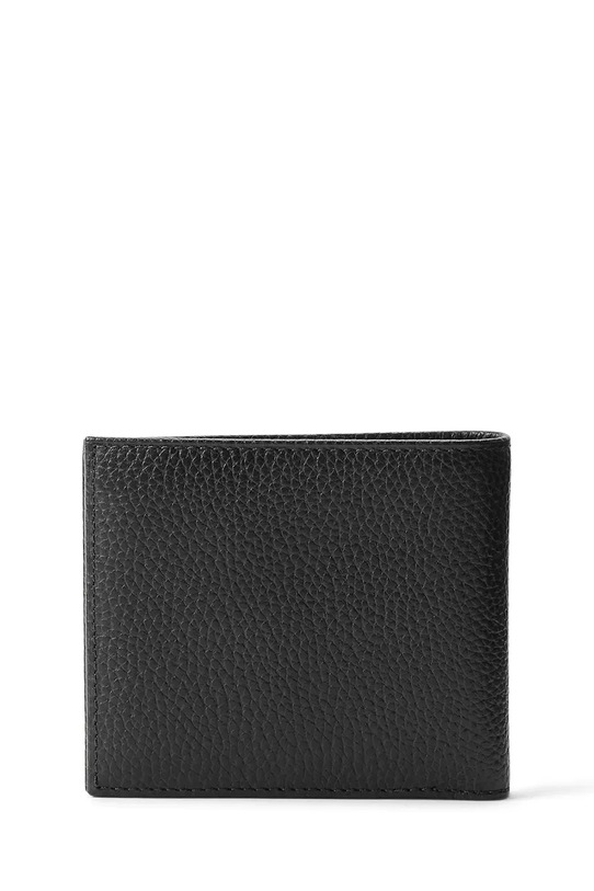 Akcesoria Polo Ralph Lauren portfel i brelok skórzany 405974635 czarny