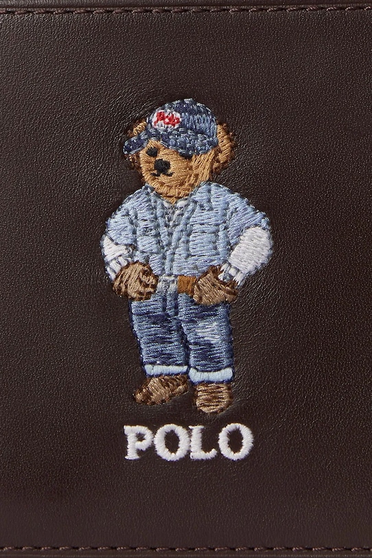 Polo Ralph Lauren portfel skórzany brązowy 405P08100