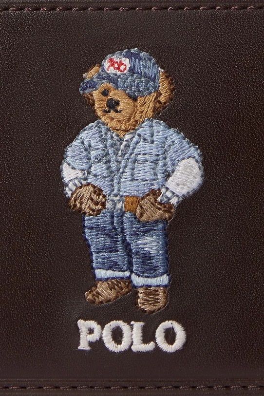 Akcesoria Polo Ralph Lauren portfel skórzany 405P08102 brązowy