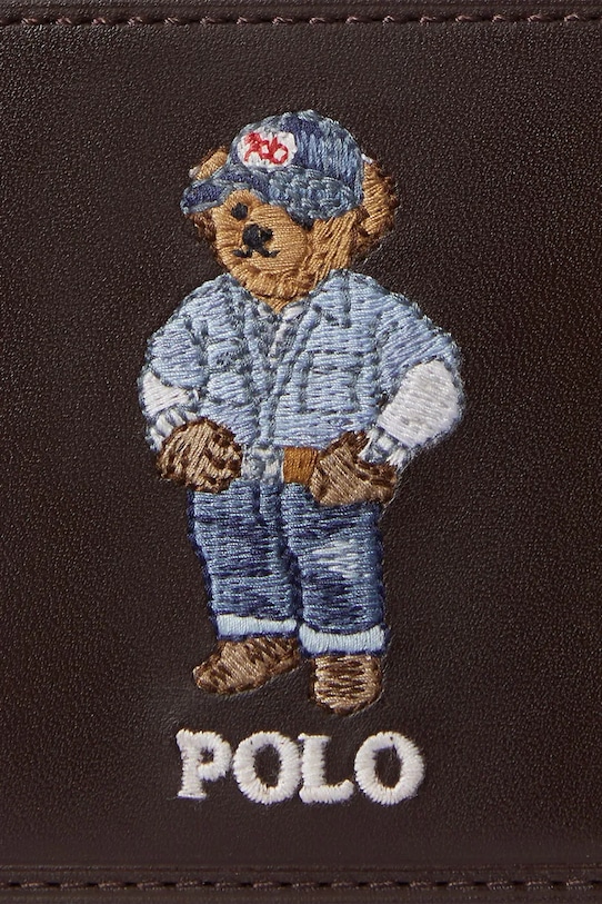 Akcesoria Polo Ralph Lauren portfel skórzany 405P08102 brązowy