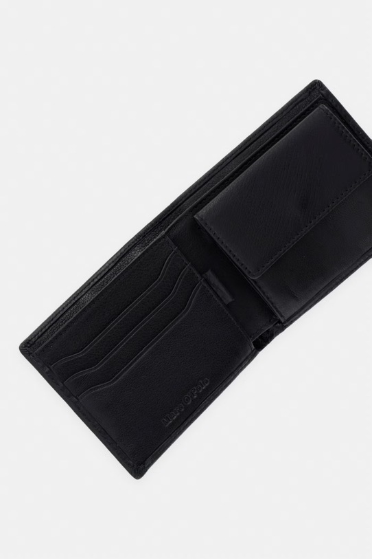 Akcesoria Marc O'Polo portfel męski skórzany 5000010899 czarny