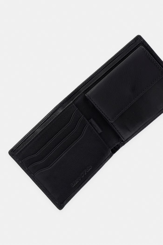 Akcesoria Marc O'Polo portfel męski skórzany 5000010899 czarny