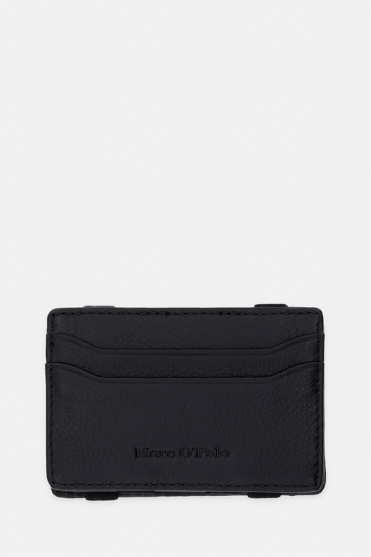 Marc O'Polo etui na karty męskie skórzane czarny 5000011677
