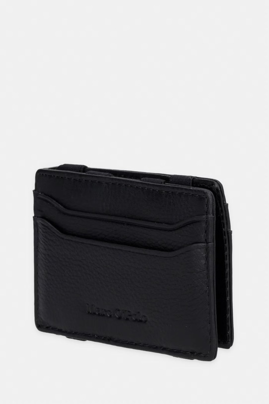 Marc O'Polo etui na karty męskie skórzane 5000011677 czarny SS26