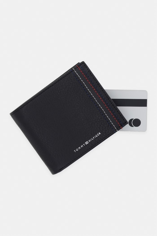 Tommy Hilfiger πορτοφόλι ανδρικό δερμάτινο μαύρο AM0AM14229