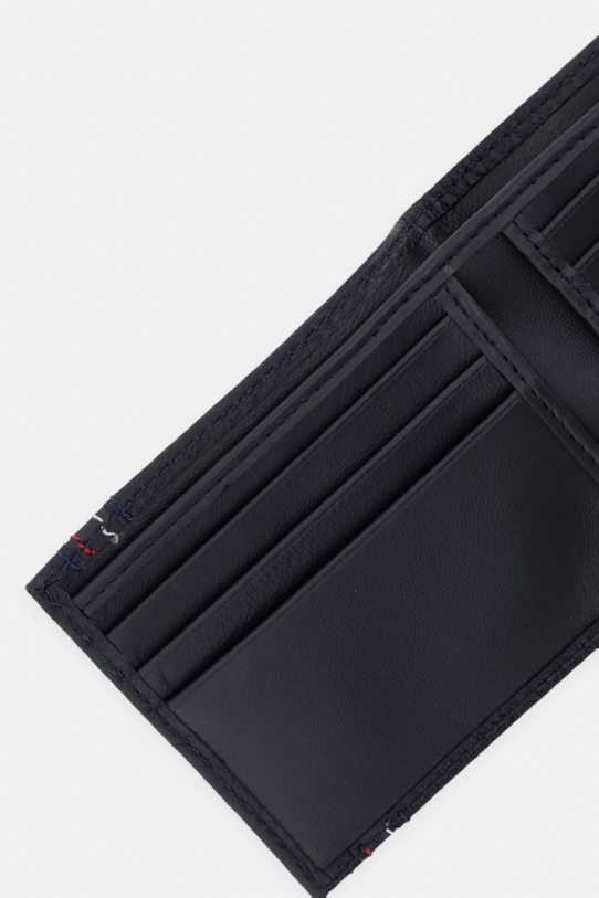 Doplnky Tommy Hilfiger peňaženka pánska kožená AM0AM14232 tmavomodrá