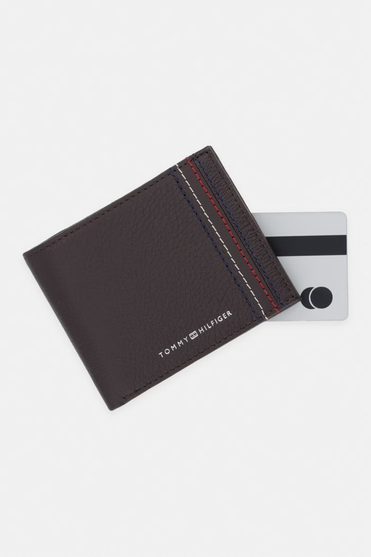 Tommy Hilfiger peňaženka pánska kožená hnedá AM0AM14232