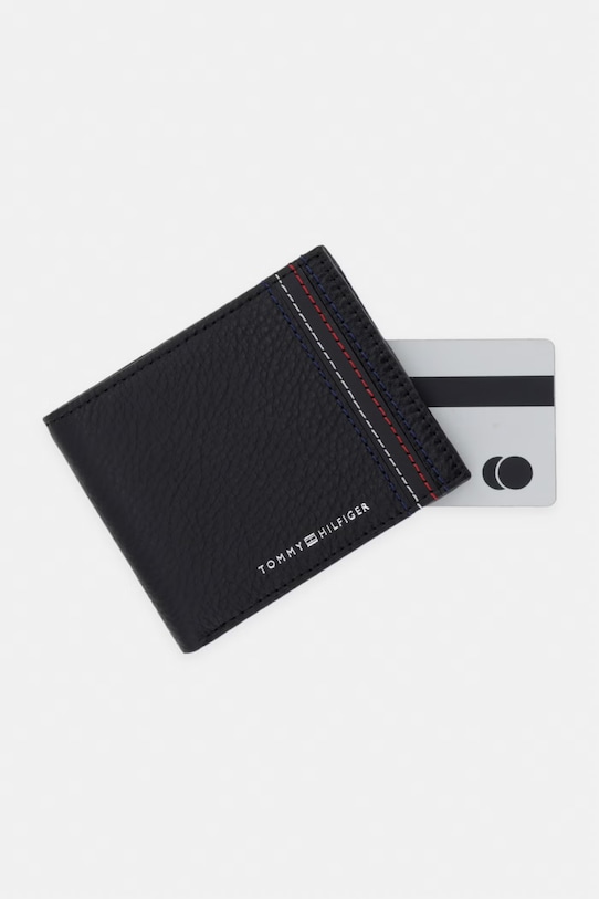 Tommy Hilfiger Πορτοφόλι Ανδρικό δερμάτινο μαύρο AM0AM14232