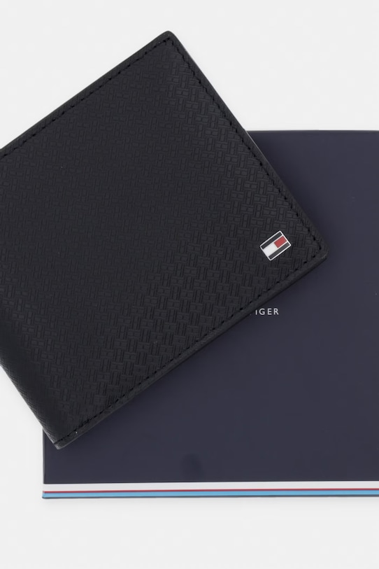 Tommy Hilfiger Πορτοφόλι ανδρικό δερμάτινο AM0AM14242 μαύρο