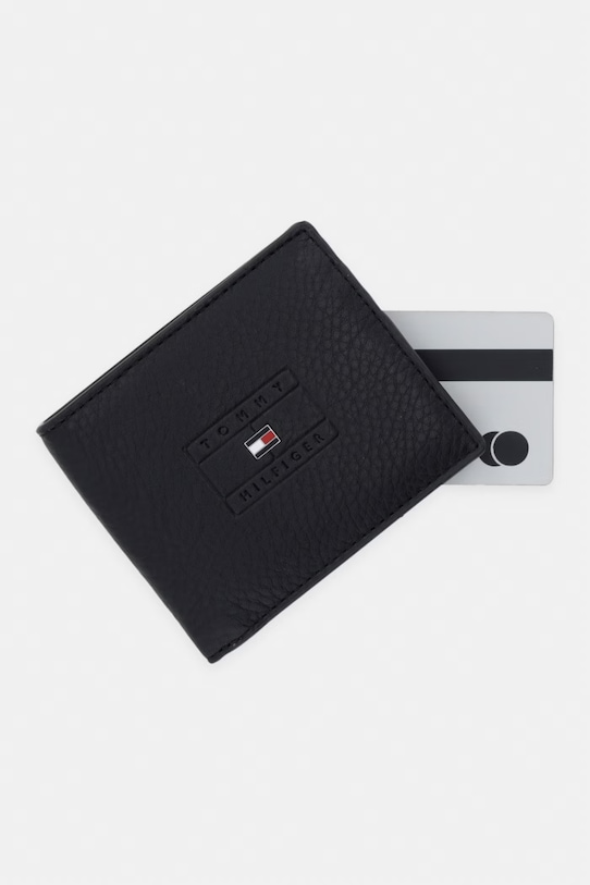 Tommy Hilfiger πορτοφόλι ανδρικό δερμάτινο μαύρο AM0AM14252