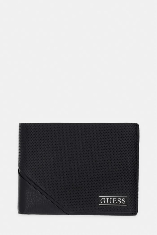 Guess portfel męski skórzany BOSTON czarny SMBOSP.LEA20