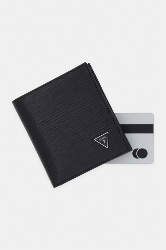 Guess кошелек для мужчин из кожи MILANO чёрный SMMIPR.LEA22