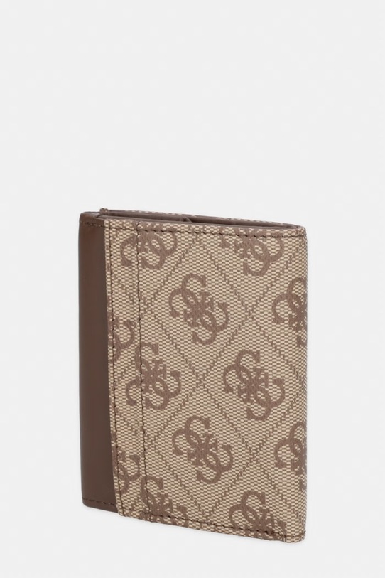 Guess portfel męski skórzany MILANO SMVELE.LEA04 beżowy SS26