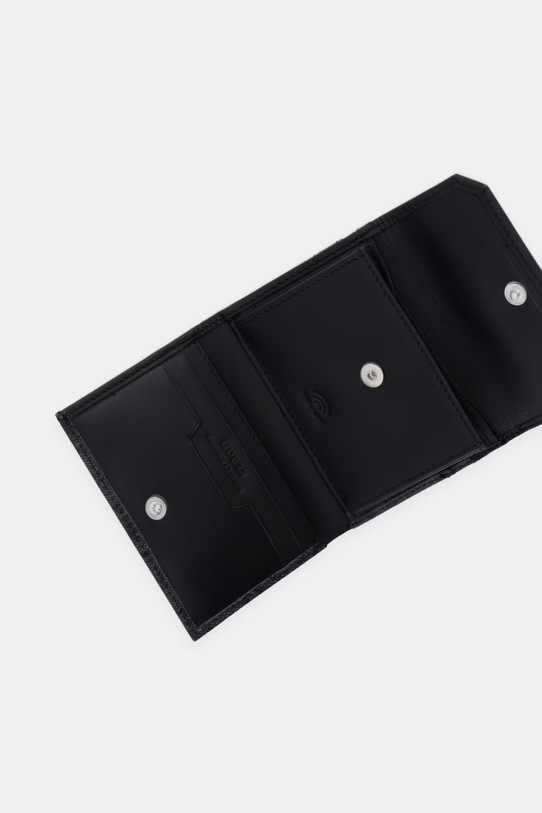 Akcesoria Guess portfel męski skórzany MILANO SMVELE.LEA04 szary