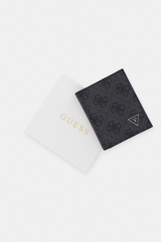 Guess portfel męski skórzany MILANO SMVELE.LEA04 szary