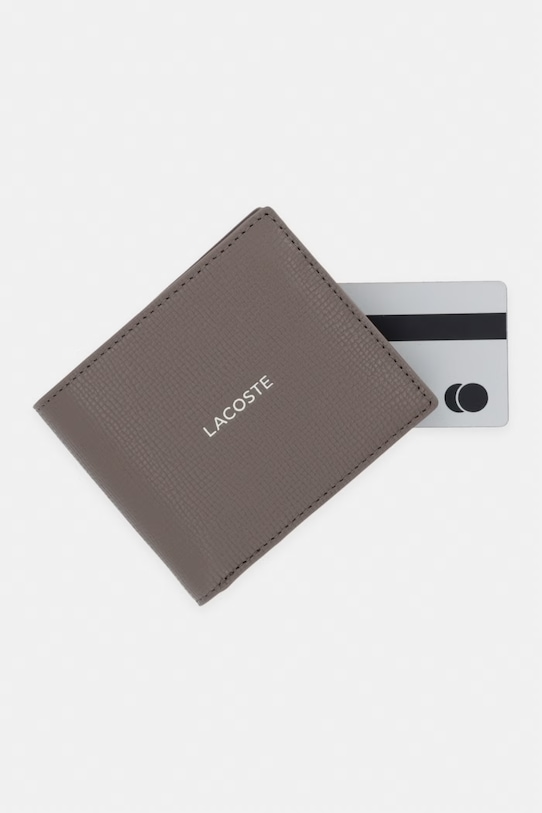 Lacoste гаманець RFID чоловічий шкіряний коричневий NH5053OI
