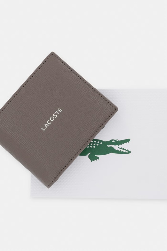 Lacoste гаманець RFID чоловічий шкіряний NH5053OI коричневий
