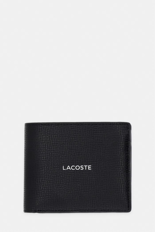 Lacoste portfel RFID męski skórzany czarny NH5053OI