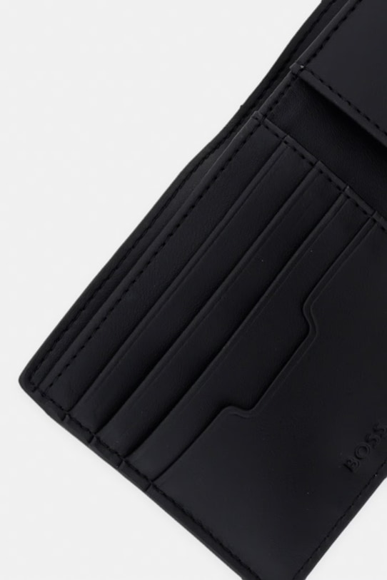 Akcesoria BOSS portfel męski z imitacji skóry 50563638 czarny