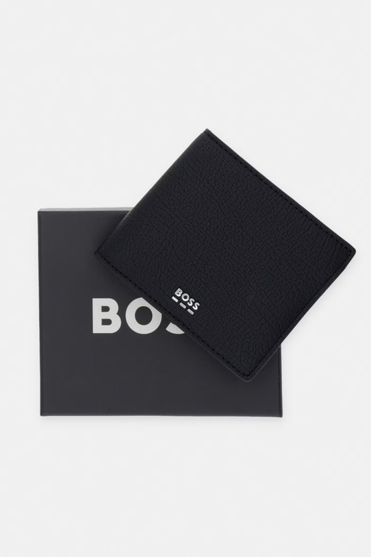 BOSS portfel męski z imitacji skóry 50563638 czarny