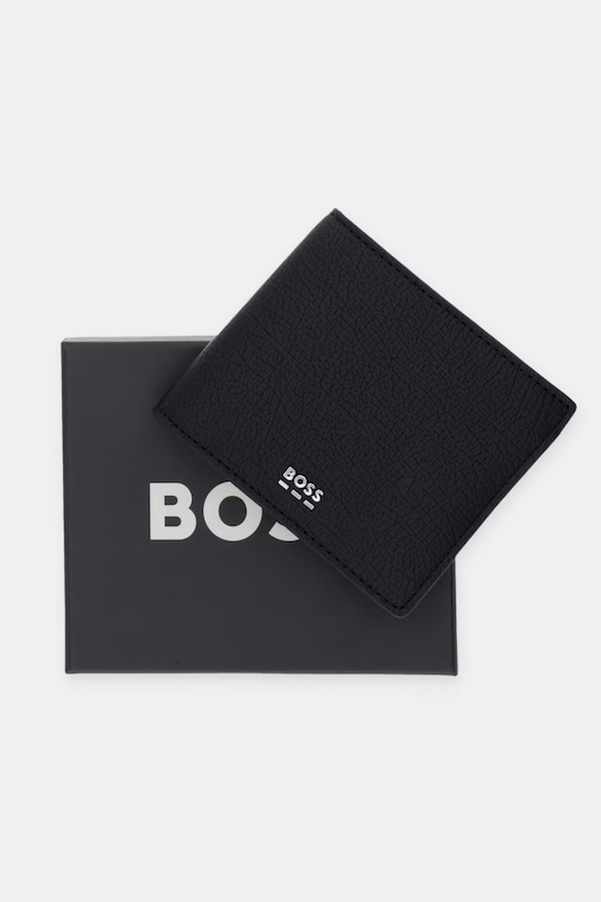 BOSS portfel męski z imitacji skóry 50563638 czarny