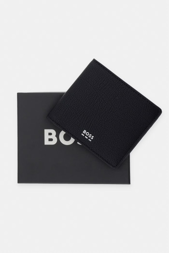BOSS portfel męski z imitacji skóry 50563639 czarny