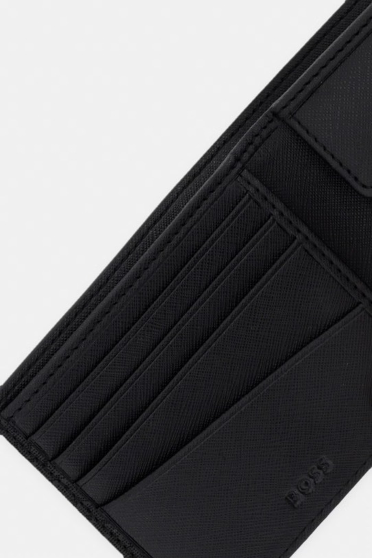 Akcesoria BOSS portfel męski skórzany 50563888 czarny