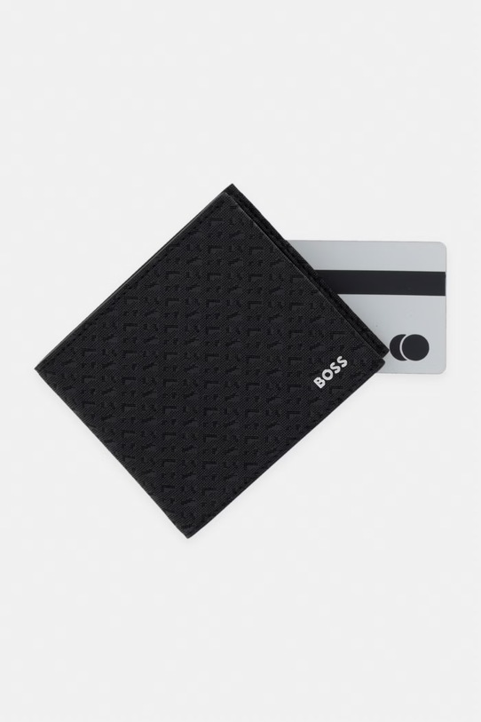 BOSS portfel męski skórzany czarny 50563888