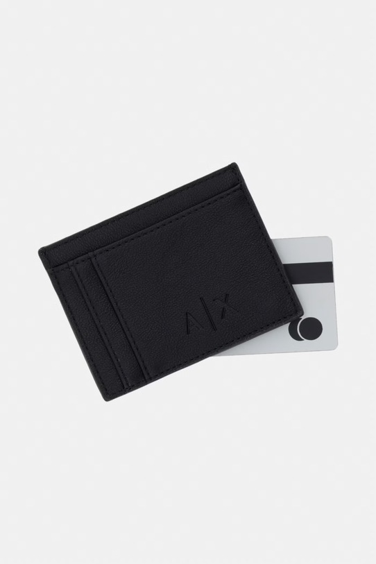 Akcesoria Armani Exchange etui na karty męskie XM000169.AF22653 czarny