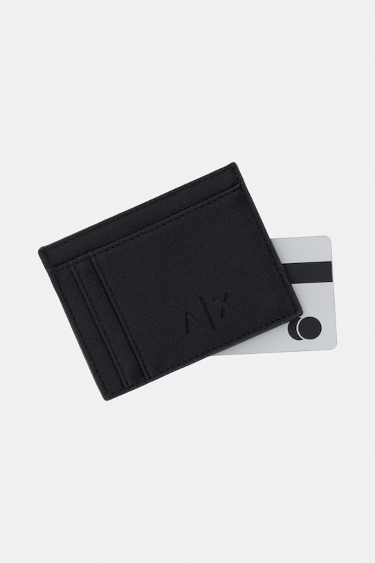 Akcesoria Armani Exchange etui na karty męskie XM000169.AF22653 czarny