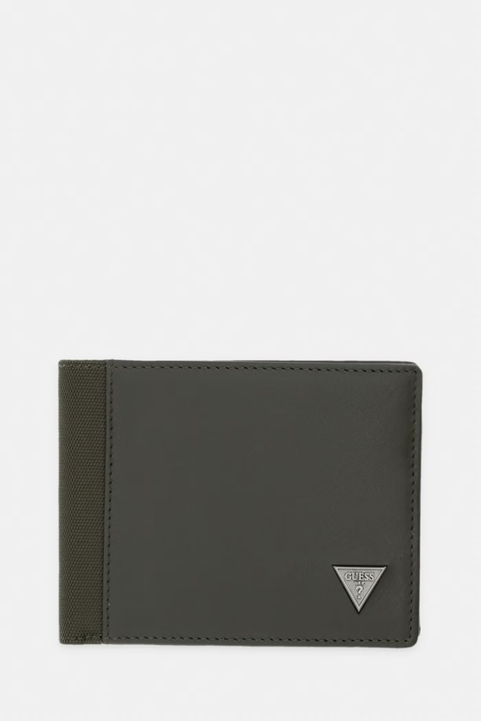Guess Peněženka pánská kožená BERNA zelená SMBEHN.LEA20