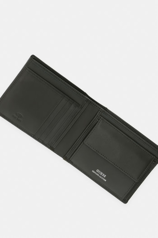 Doplňky Guess Peněženka pánská kožená BERNA SMBEHN.LEA20 zelená